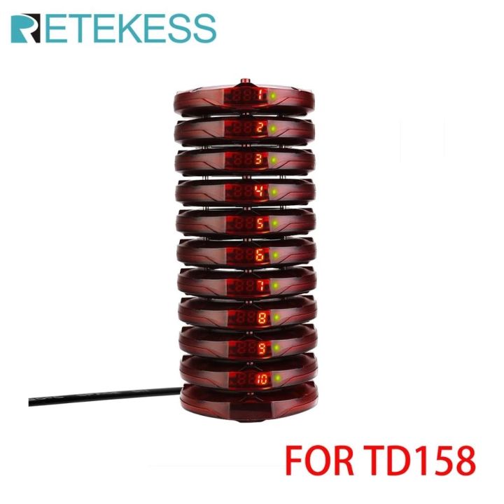 RETEKESS TD158 Pagers for Restaurant Queue Calling System Waterproof ...