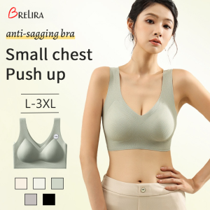 【SINGABRALETTE】Wireless Bra Push Up Bra Breathable Seamless Lingerie Soft Support High Stretch Straps Full Cup Bra Anti-Sagging Women Tops