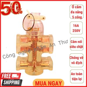 [HCM]Ổ ĐIỆN ĐÚC 5 LỖ CHỐNG VA ĐẬP CHỐNG VỠ CHỊU TẢI CAO SIÊU BỀN SIÊU CHẶT TĂNG KHẢ NĂNG DẪN ĐIỆN TỐT KHÔNG GÂY TIA LỬA ĐIỆN