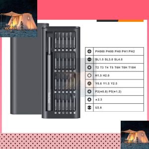 25PCS Precision Screwdriver Set Portable Magnetic Screwdriver Repair Tool Kit S2 Steels Removable Mini Bits
