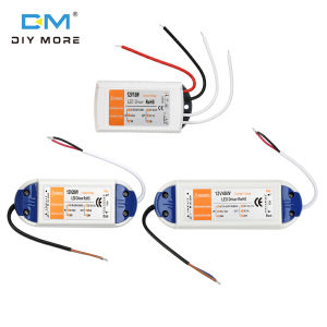 Diymore chuyển đổi trình điều khiển đèn LED Bộ chuyển đổi điện DC 12V 18W 28W 48W biến áp đầu vào dòng không đổi AC 90-240V