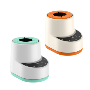 เครื่องอุ่นขวดนมนวัตกรรมพร้อมระบบควบคุมอุณหภูมิอัจฉริยะและดีไซน์ผ้าปูที่นอนสีส้มมีลวดลายขวดน้ำสำหรับเด็กเล็กเครื่องมือให้ความอบอุ่น