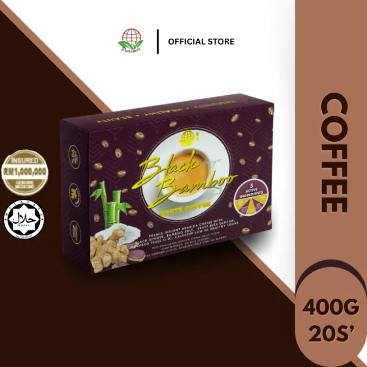 immunity coffee 400g / halal / black ginger / bamboo salt / yeast beta ...