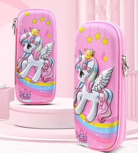 3D Cloth Stationery Boys And Girls Cartoon Spaceman Unicorn Cute Storage Pen Box Pen Bag Stationery Pouch Pencil Case Creative 3D High Capacity Pencil Case School Supplies