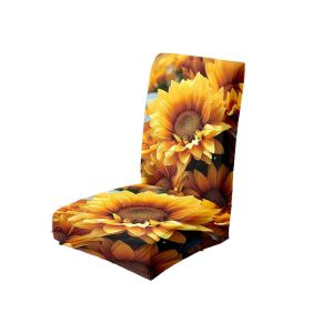 BEITE Soft Sunflower Elastic Chair Cover Thickened Dustproof Chair Cushion Home Decoration Universal Seat Cover Home