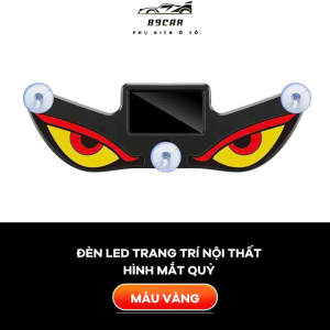 Đèn LED mắt quỷ mini trang trí cửa kính ô tô sử dụng năng lượng mặt trời