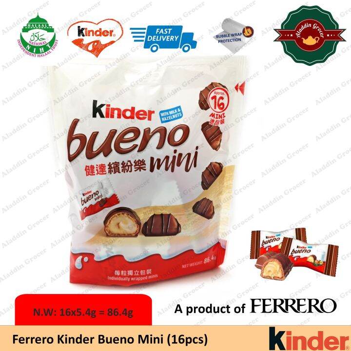 Kinder Bueno Mini 16 Minis 86.4g ** EXP: Nov 2024** | Lazada