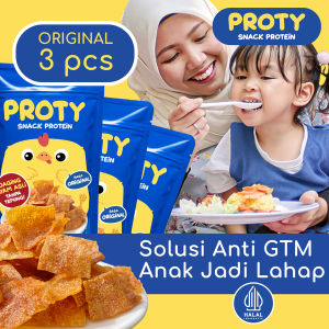 Snack Protein Anak Anti GTM - PROTY Original (Bundle 3 pcs) Chicken Chips - Bikin Lahap Anak Susah Makan (Gerakan Tutup Mulut)