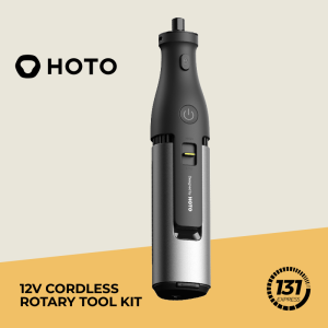 HOTO 12V Cordless Rotary Tool Kit – 35000 RPM Brushless Motor 3000mAh Battery 37 Accessories