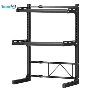 2/3 Tier Expandable Microwave Rack Heavy Duty Extendable Microwave Stand Microwave Storage Stand for Kitchen Countertop [Vodool Official Center]