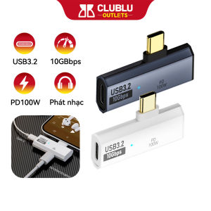 Cáp Chuyển Đổi Type-C 2in1 CLUBLU-OUTLETS Đầu Chuyển OTG Hỗ Trợ Đọc U Disk Sạc Nhanh PD 100W
