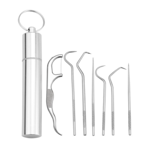 เครื่องมือทำความสะอาดฟันพกพา สำหรับการดูแลสุขภาพช่องปากที่สะอาดสแตนเลสสตีล