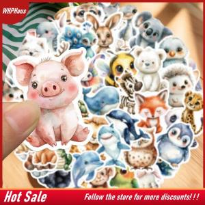 【COD】🔥🔥🔥 50pcs set Watercolor Animal Doodle Stickers DIY Decor For Guitar Tablet Journal Waterproof
