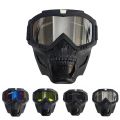 SIDSI Eye Protection Skull Head Motorcycle Head-mounted Mouth Filter Skull Ghost-shape Glasses Chemical Respirator UV Motocross Skulls. 