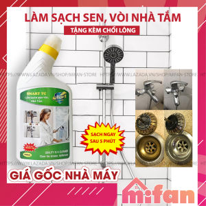 Làm Sạch Sen Vòi Inox Tường Sàn Gạch Nhà Tắm SMART TC - Tẩy Cặn Canxi Vết Nước Cứng Vết Bẩn Lâu Ngày - Sạch Nhanh Sau 5 Phút Không Cần Cọ Rửa