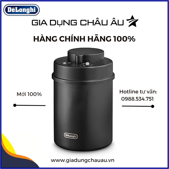 [CHÍNH HÃNG]Hộp đựng cà phê hút chân không 1.5L Delonghi DLSC071 Vacuum Sealed Coffee Canister