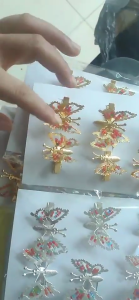 8pcs kim loại bướm kẹp tóc Hollow bướm kẹp tóc dễ thương di chuyển bướm kẹp tóc 3D bướm Tóc Kẹp