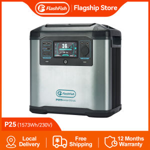 Flashfish P25 2000W Portable Power Station 1573Wh Solar Generator for Home Backup Emergency Fast Charging Outdoor Camping Power Supply