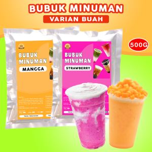 BUBUK MINUMAN 500GR / SERBUK MINUMAN VARIAN BUAH 500GR / BUBUK MINUMAN KEKINIAN 500GR / BUBUK MINUMAN RASA 500GR
