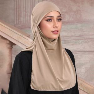 NEXTYOO Thin Headscarves Sun Protection Plain Design Muslim Hijab Comfortable Lightweight Arabic Scarfs Women Wear