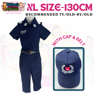 CCS Premium Kids Pretend Play Police Costume Occupation Defence Day School Event Costume For Boy And Girls