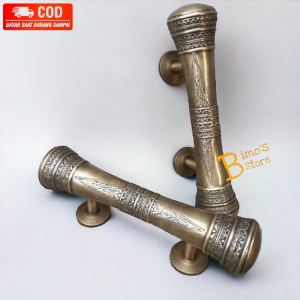 Handle Pintu Rumah Motif Godo Ukir Antik 30cm 2pcs Gagang Pintu Tarikan Pintu Antik