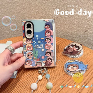 For Z Flip 8 Ultra Case Magnetic TPU Ocean Metal Phone Case For SAMSUNG Galaxy Z Flip 8 7 Cover Aesthetic Korean Cute