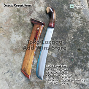 Golok baja per tempa sepuh air - alat untuk tebang bambu kayu kupas kelapa khas cibatu - golok gagang dural