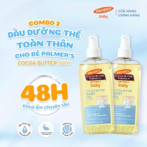 [Mới] Combo 2 Dầu Dưỡng Thể Toàn Thân Cho Bé Palmers Cocoa Butter 150ml