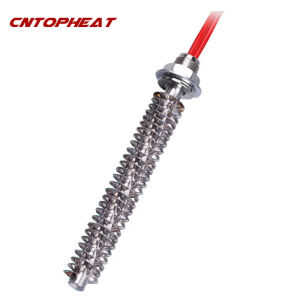 องค์ประกอบทำความร้อนแบบมีครีบ 220v สแตนเลส องค์ประกอบทำความร้อนไฟฟ้าแบบตลับ 100W/150W/200W/250W/300W