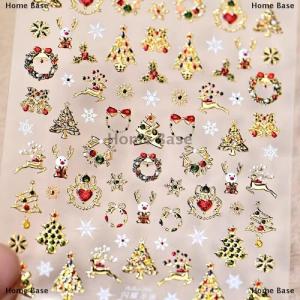 [COD] Home Base ไฟสีสันสดใสสไตล์น่ารักสำหรับเทศกาลคริสต์มาสสติกเกอร์ติดเล็บลายจุดสำหรับตกแต่งเล็บรูปโบว์ตกแต่งเล็บ