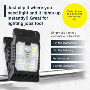 💡New Large Sized Solar Clip on Light Outdoor Waterproof Courtyard Light Human Body Sensor Wall Light太阳能感应户外夹子灯