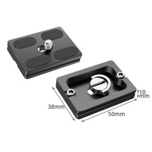 GLOWLITE for Benro Dslr Camera Ball Head with 1/4 Screw PU Plate Aluminum Alloy Tripod Long Plate Camera Mounting Plate Camera Tripod Plate Tripod Mount Adapter