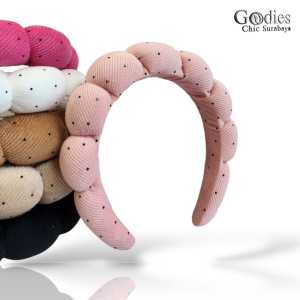 GCSURABAYA | BANDO KOREA CLOUD HEAD BAND | BANDANA POLKADOT | BANDO TEBAL EMPUK | BANDANA CLOUD TEBAL JUMBO | BANDO BUSA TEBAL FLUFFY