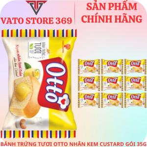 Bánh trứng tươi OTTO nhân kem custard gói 35g