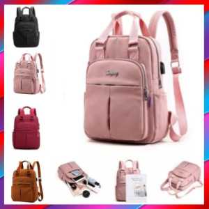 Tas Ransel Kulit Wanita Kasual Tas Sekolah Untuk Remaja Perempuan Tas Gendong Cewek Kekinian Tas Ransel Wanita Fashion Korea Tas Ransel Perjalanan Wanita Terbaru