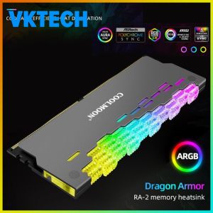 [Vktech] RGB ARGB Cooling Stand with Aluminum Heat Sink for Computer RAM and CPU Thermal Management
