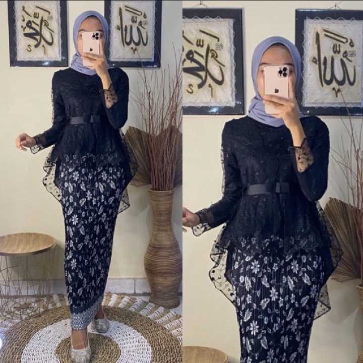 Kebaya%20modern%20wanita%20elegant/Kebaya%20wisuda%20modern%20cantik/setelan%20kebaya%20aurora%20tile%20rok%20plisket/Kebaya%20graduation%20-%20Image%202