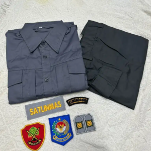 BCC Setelan seragam linmas desa satlinmas pdl dinas harian tebal halus