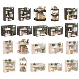 Desk Organizers Storage Stand Metal Mesh File Organizers Multi Tiered Mesh Bookshelf Book Storage Display Shelf Rack