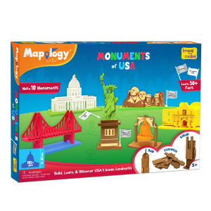 Imagimake Mapology Monuments of USA | 3D Puzzles for Kids | STEM Toys & Games | Educational Toys for Kids 5-7 | Birthday Gift for Boys & Girls Age 5 Years & Up | 3-D Puzzle for 8-10