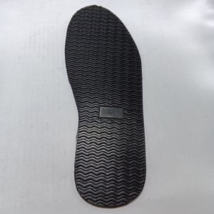 Sol Potong Outsole untuk Sepatu Sandal Karet Mentah Rubber Gelombang Baru Hitam