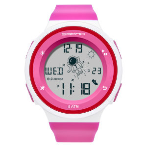 SANDA 2121 New Outdoor Sports Watch Youth Fashion Men And Women Models Student Electronic Watch Luminous Waterproof Calendar Display Watches