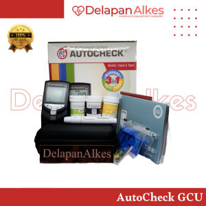 AUTOCHECK 3in1 Monitoring System GCU Alat Mesin Cek Gula Darah Kolestrol dan Asam Urat