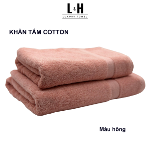 Combo 2c Khăn tắm Kokoya Basic Cotton cao cấp cỡ vừa thấm hút tốt