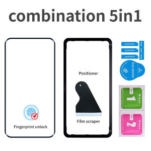 For HONOR X9b X9c 50 90 200 400 Magic 4 5 6 7 Pro 5G Fingerprint Unlock Full Glue Curved Tempered Glass Screen Protector