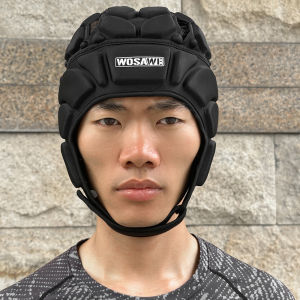 Adjustable Goalkeeper Helmet Sports Football Soccer Rugby Goalie Helmet Head Guard Hat Head Protector..