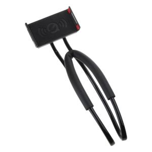 Cellphone Stand Hanging on Neck Upgraded Hands Free Mobilephone Holder Clip on Bed/Table Lazy Cellphone Mount