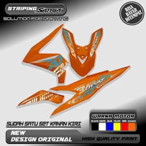 STRIPING VARIASI HONDA BEAT DELUXE MOTIF SIMPEL STICKER CUSTOM URBAN RACING 02