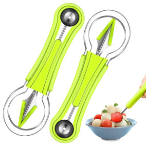 Pemotong buah portable cutting tool 3 in 1 kerokan buah alat dekorasi buah cocktails fruit ball digger